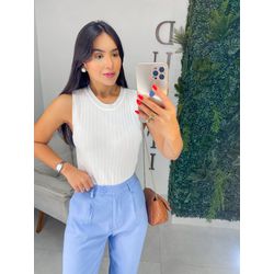 Blusa Tricot Maitê branco - 05213 - Duotti