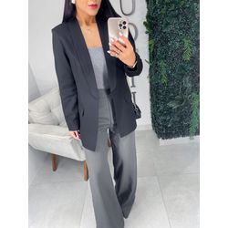 Blazer alfaiataria Julia preto - 0474 - Duotti