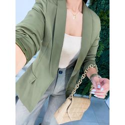 Blazer alfaiataria Julia verde - 0476 - Duotti