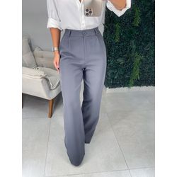 Calça alfaiataria Elisa chumbo - 01296 - Duotti