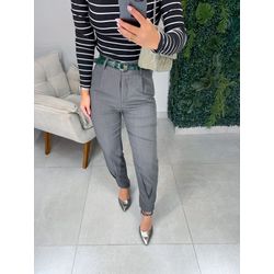 Calça alfaiataria Ester chumbo - 01335 - Duotti