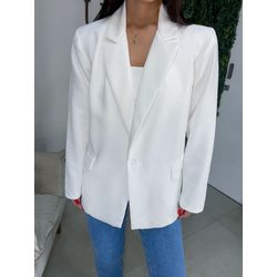 Blazer oversized branco - 0479 - Duotti