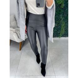 Legging couro preto - 01347 - Duotti