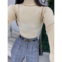 Body Tricot bege claro - 0787 - Duotti