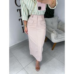 Saia alfaiataria rosa claro - 1171 - Duotti