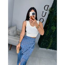 Cropped Débora off white - 11103 - Duotti