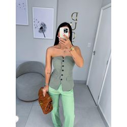 Blusa Catarina verde - 11116 - Duotti