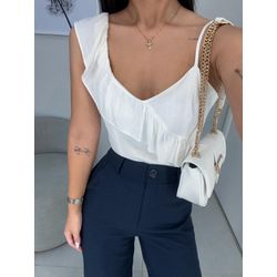 Blusa loren branca - 11126 - Duotti