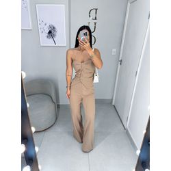 Conjunto alfaiataria Sophia bege - 06104 - Duotti