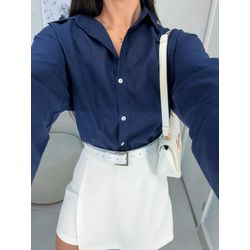 Camisa martina azul marinho - 11165 - Duotti