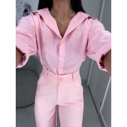 Camisa martina rosa - 11173 - Duotti