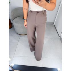 Calça alfaiataria Liza cappuccino - 01398 - Duotti