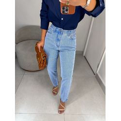 Calça jeans mom sky - 01402 - Duotti