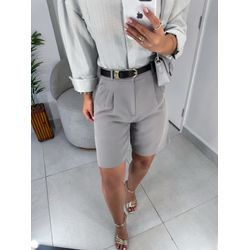 Bermuda alfaiataria cinza - 1073 - Duotti