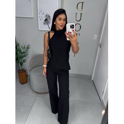 Conjunto alfaiataria Catarina preto - 06113 - Duotti