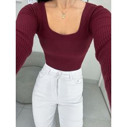 Body Tricot vinho - 0794 - Duotti
