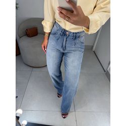 Calça jeans reta - 01410 - Duotti