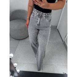 Wide leg algodão cinza - 01417 - Duotti