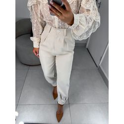 Calça Amélia areia - 01421 - Duotti