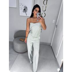 Conjunto alfaiataria Livia verde pastel - 06127 - Duotti