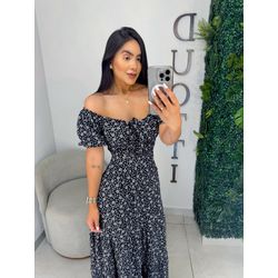 Vestido Mabel preto - 11202 - Duotti