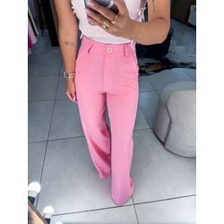 Calça alfaiataria íris rosa claro - 01446 - Duotti