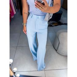 Calça alfaiataria íris azul claro - 01448 - Duotti