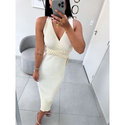 Vestido Tricot Off white - 11234 - Duotti