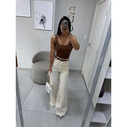 Regata Ester marrom - 11224 - Duotti