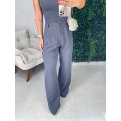 Calça alfaiataria Lauren chumbo - 01312 - Duotti