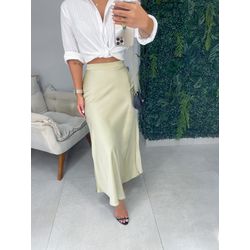 Saia Lorena acetinada nude - 1176 - Duotti