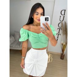 Cropped Melina verde - 02158 - Duotti