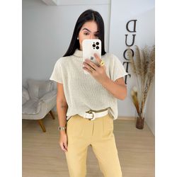 Colete Tricot caqui - 0569 - Duotti