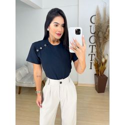 Blusa Cecília preta - 05109 - Duotti