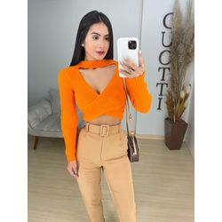 Tricot Jade laranja - 02251 - Duotti