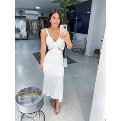 Vestido Mércia branco - 0988 - Duotti