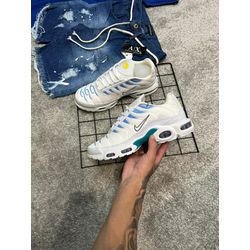 TENIS NIKE TN BRANCO / TURQUESA - DU OUTLET