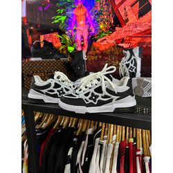 TENIS LV SKATE BRANCO / PRETO - DU OUTLET
