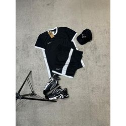 CONJUNTO NIKE PRETO - CAMISA + SHORT - DU OUTLET