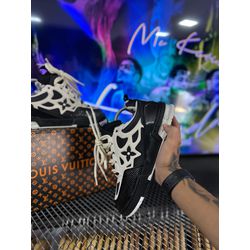 TENIS LV SKATE - PRETO / BRANCO - DU OUTLET