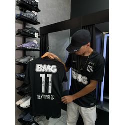 CAMISA DE TIME - SANTOS PRETA NEYMAR - DU OUTLET