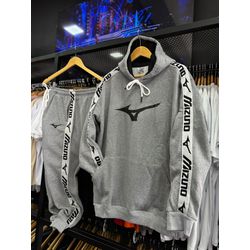 CONJUNTO MOLETOM MIZUNO - CINZA - DU OUTLET