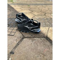 TENIS MIZUNO PRO 15 - PRETO / PRATA - DU OUTLET