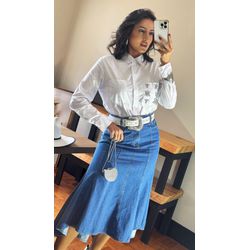 SAIA MAXI MIDI DENIM - 2484 - DUQUESA STORE