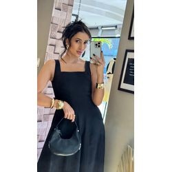VESTIDO CLARA- PRETO - 2543 - DUQUESA STORE