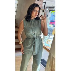 CONJUNTO LINHO FABY- VERDE - 2545 - DUQUESA STORE