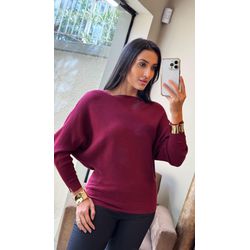 BLUSA MORCEGO MOUSSE MARSALA - 1396 - DUQUESA STORE