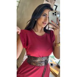 VESTIDO MUSCLE TEE- MARSALA - 2320 - DUQUESA STORE
