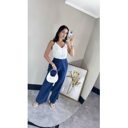 CALÇA FLARE PRISCILA AZUL - 2230 - DUQUESA STORE
