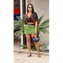 SHORT SAIA GROOVY VERDE - 1459 - DUQUESA STORE